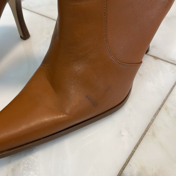 Wild Pair Serena cognac midcalf booties size 7.5 - Picture 2 of 11